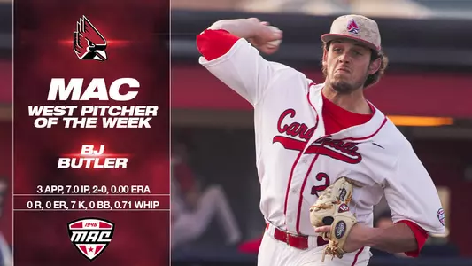 BJ Butler Named MAC West Pitcher of the Week