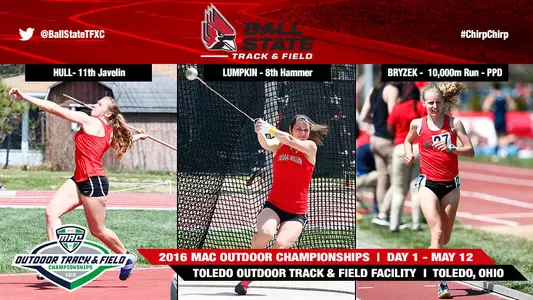 Lumpkin Leads Track & Field on Opening Day of MAC Outdoor Championships
