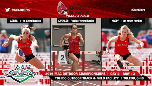 Swenson Advances to 400m Hurdles Final on Day 2 of MAC Outdoor Championships