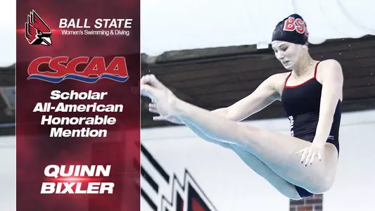 Quinn Bixler Named CSCAA Scholar All-American Honorable Mention