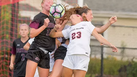 Rookies Light up Scoreboard in Soccer's Win over IUPUI