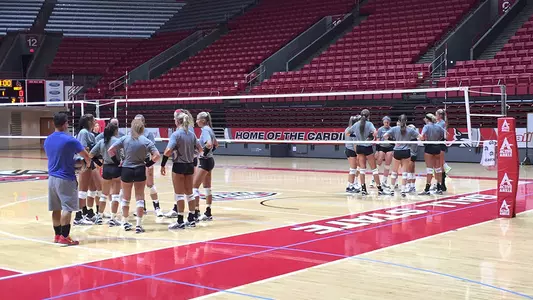 Volleyball Returned to The Nest Tuesday to Open Fall Camp