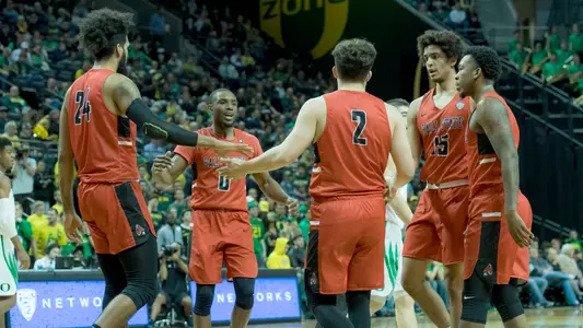 Team Huddle at Oregon