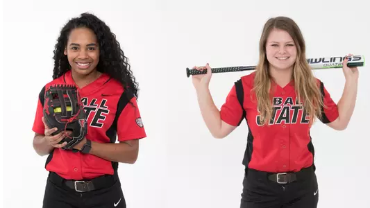 Softball Players of the Week; Miles (L) and Dominique (Right)
