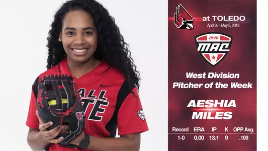 Aeshia Miles Pitcher of the Week