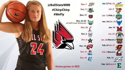 Women's Basketball Schedule Graphic