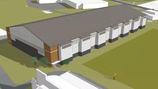 Indoor Practice Facility Rendering