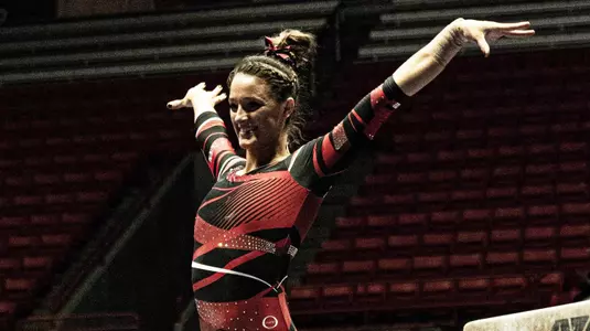 Arden Hudson ball state gymnast