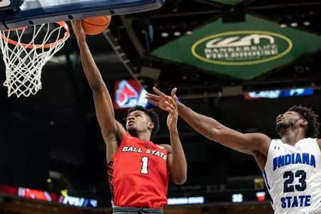 K.J. Walton scores against Indiana State