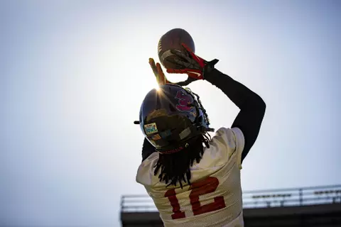 Ball State practices at Alabama State in preparation for the 2021 Camellia Bowl