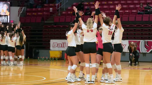 WVB Double Team Huddle