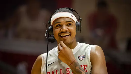 Jarron Coleman on TV for Ball State
