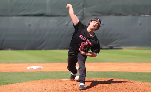 John Baker pitches for BSU