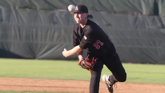 Luke Jaksich pitching Ball State