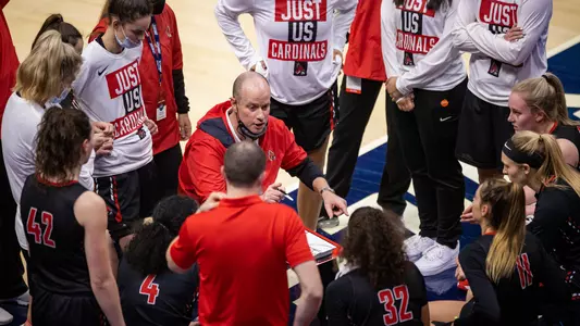 Brady Sallee Team Huddle - 2021 MAC Tournament