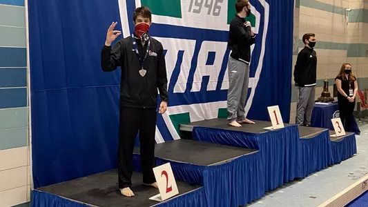 Hunter Ongay - 2nd in 1-Meter Diving at 2021 MAC Championships