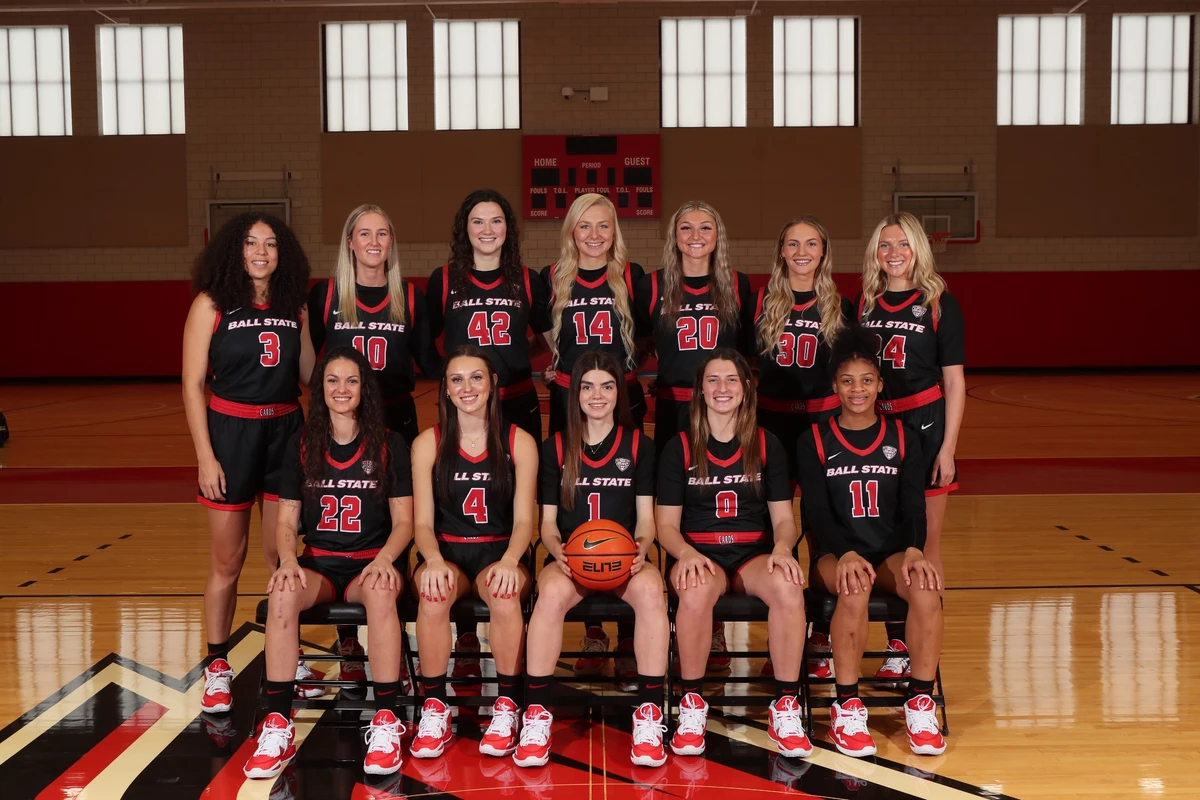 Women's basketball team and social media photos.