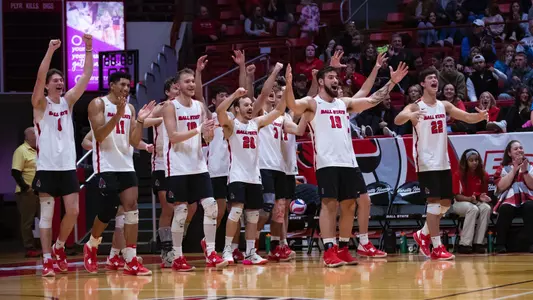 Ball State MVB Bench vs. Harvard
