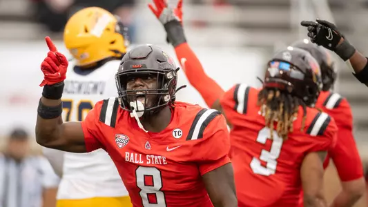 The Ball State football team competes against the Toledo Rockets on Saturday, October 12, 2023 at Scheumann Stadium.