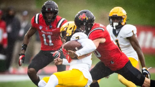 The Ball State football team competes against the Toledo Rockets on Saturday, October 12, 2023 at Scheumann Stadium.