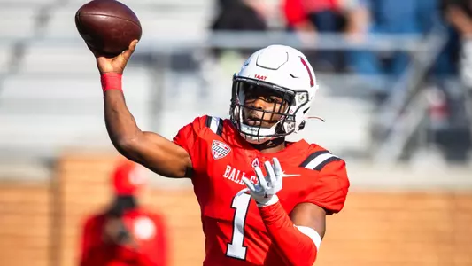 The Ball State football team competes against Central Michigan on Saturday, October 21, 2023 at Scheumann Stadium during Homecoming.