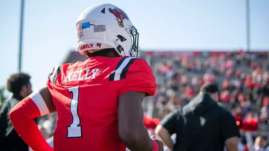 The Ball State football team competes against Central Michigan on Saturday, October 21, 2023 at Scheumann Stadium during Homecoming.