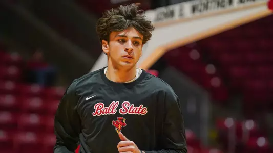 Jack Futa at Ball State vs. Goshen MBB Game, Worthen Arena