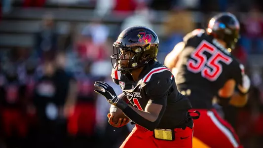 The Ball State Cardinals football team competes against the Kent State Golden Flashes at Scheumann Stadium on November 18, 2023 . Photo by Bobby Ellis.