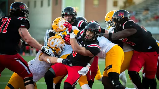 The Ball State Cardinals football team competes against the Kent State Golden Flashes at Scheumann Stadium on November 18, 2023 . Photo by Bobby Ellis.
