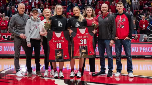 Anna Clephane and Thelma Dis Agustsdottir senior day