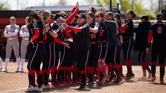 Softball Lining Up - vs. Miami