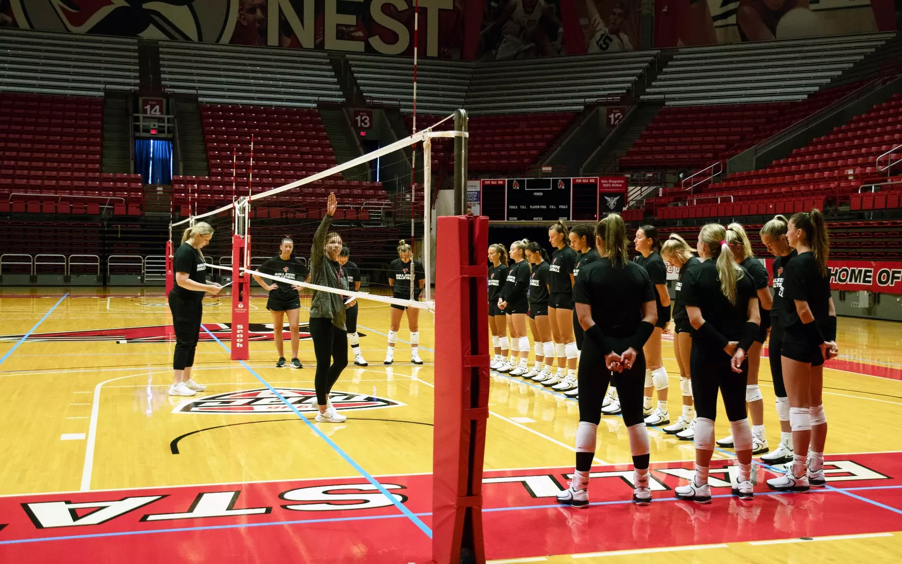 Ball State women's volleyball hosted its first practice of the 2023 season on Tuesday, Aug. 8.
