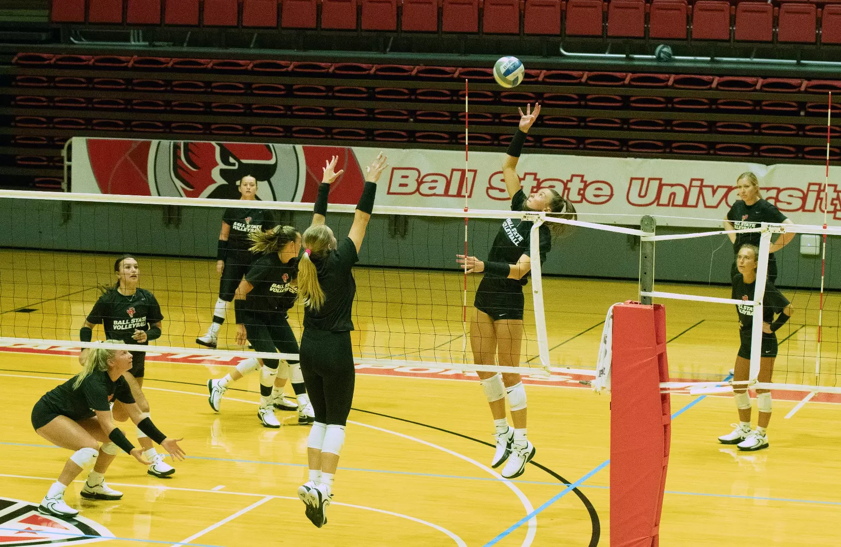 Ball State women's volleyball hosted its first practice of the 2023 season on Tuesday, Aug. 8.