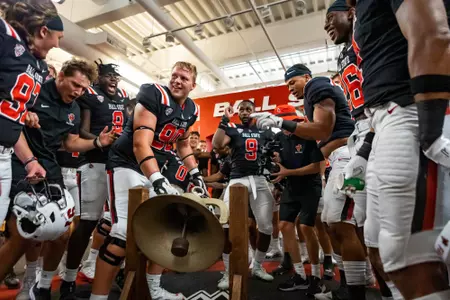 Ball State Football Team Celebrating the Victory