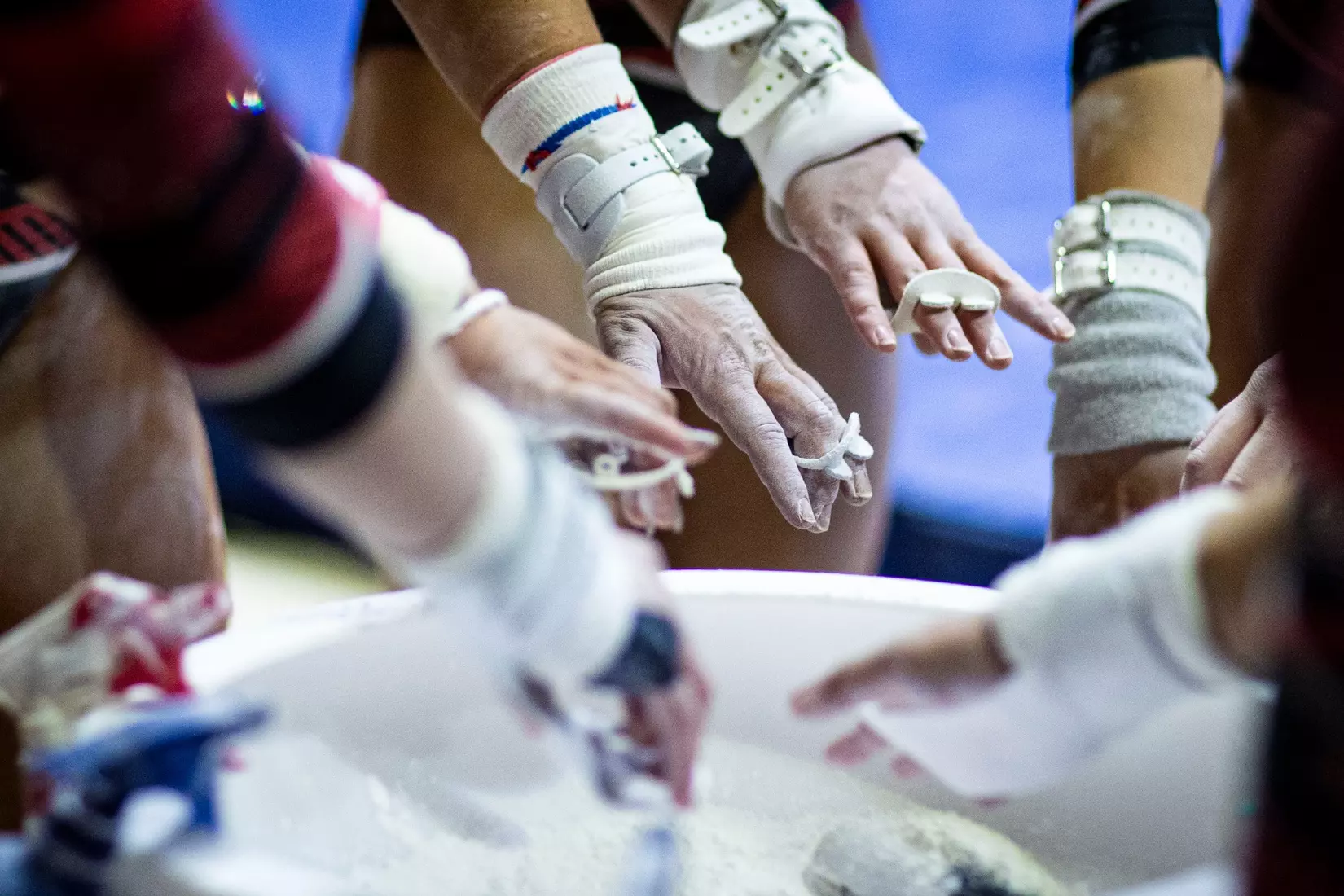 The Ball State gymnastic team hosts Bowling Green in Worthen Arena on Jan, 22. Photo by Samantha Blankenship / Ball State University