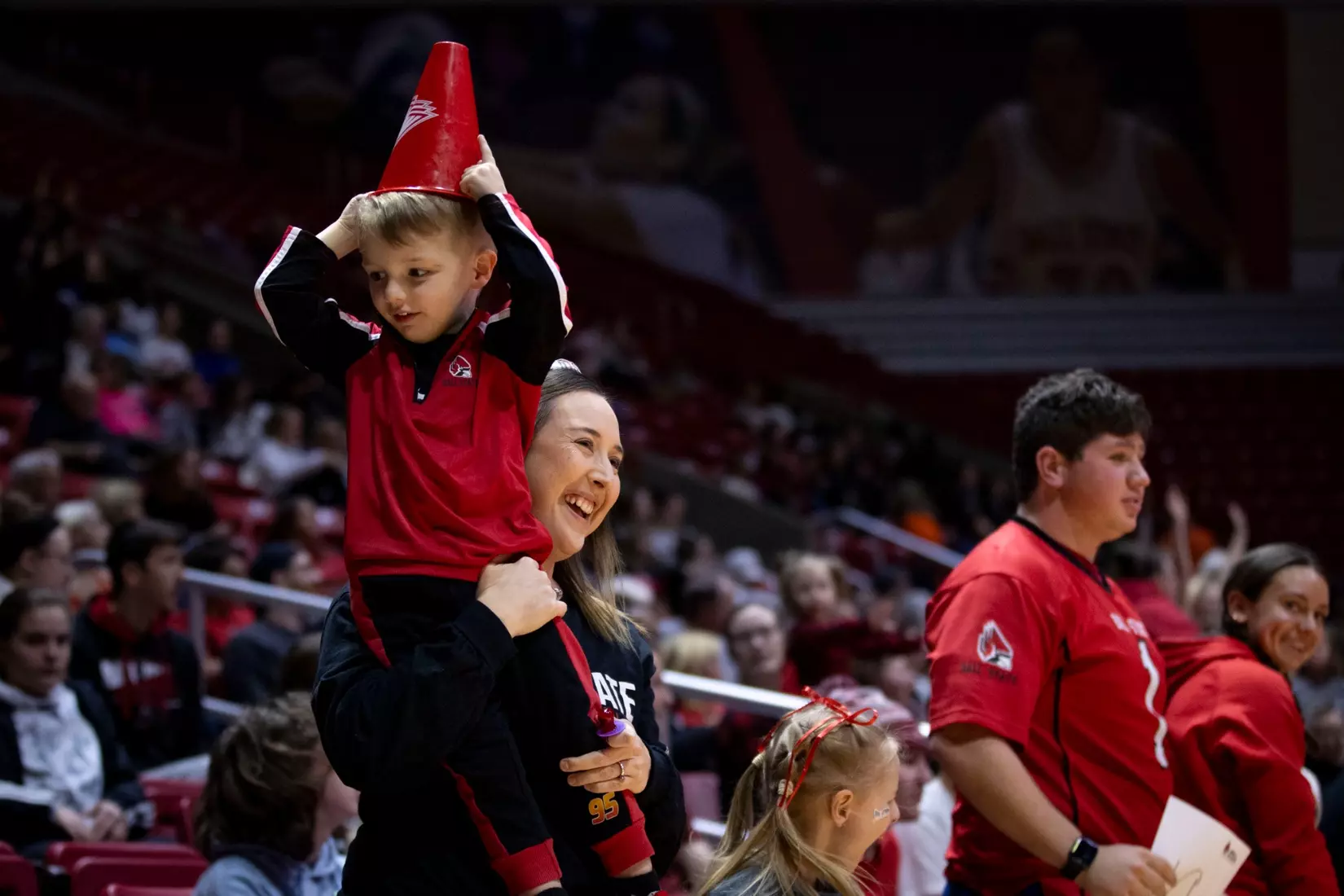 The Ball State gymnastic team hosts Bowling Green in Worthen Arena on Jan, 22. Photo by Samantha Blankenship / Ball State University