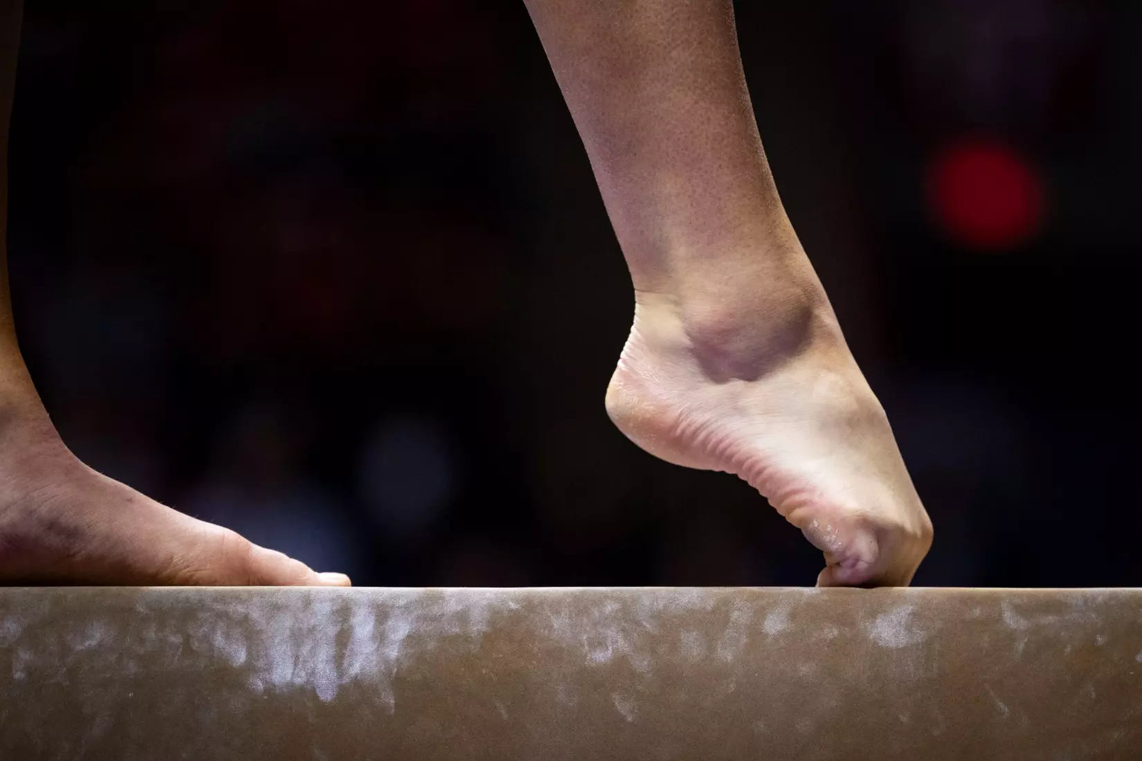 The Ball State gymnastic team hosts Bowling Green in Worthen Arena on Jan, 22. Photo by Samantha Blankenship / Ball State University