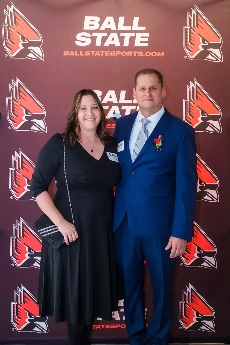 The Ball State Athletic Hall of Fame induction ceremony and banquet takes place in Worthen Arena on October 4, 2024. Photo by Bobby Ellis/Ball State University