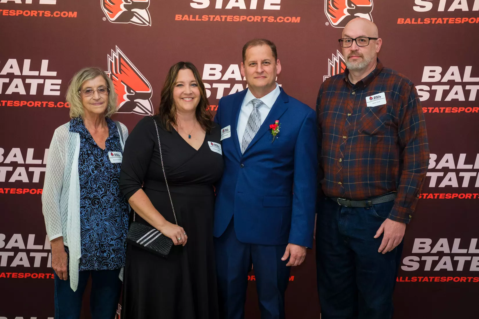 The Ball State Athletic Hall of Fame induction ceremony and banquet takes place in Worthen Arena on October 4, 2024. Photo by Bobby Ellis/Ball State University