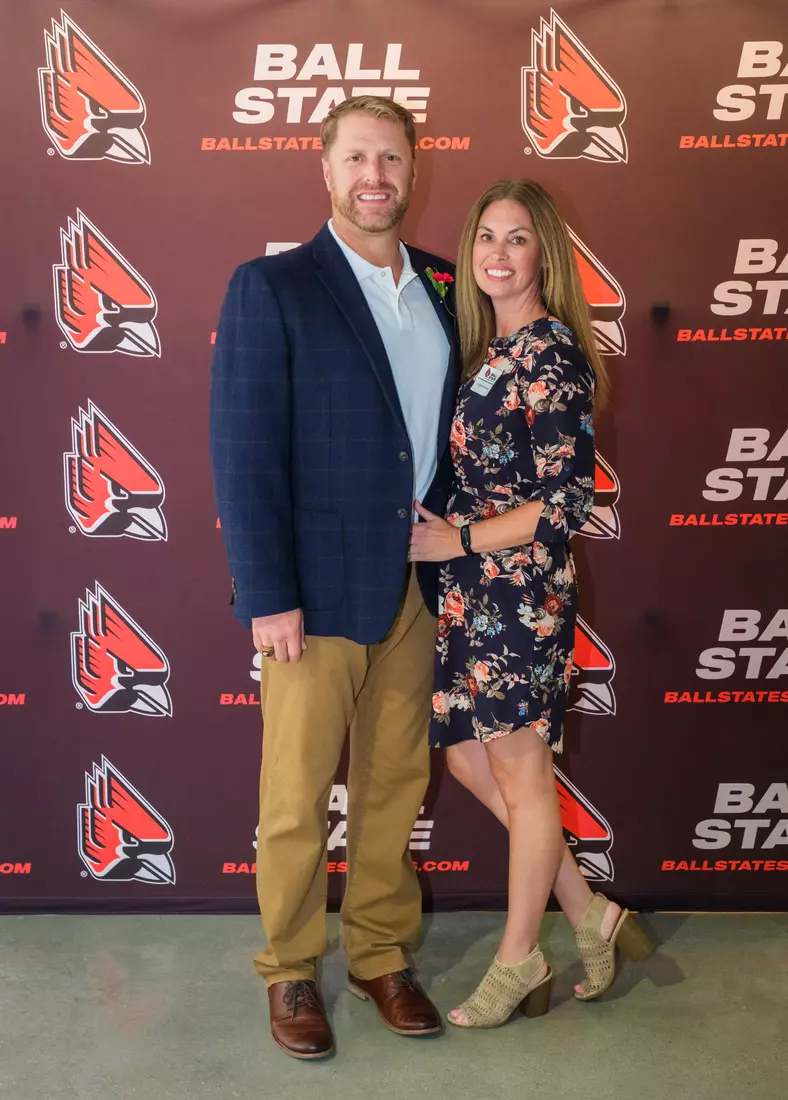 The Ball State Athletic Hall of Fame induction ceremony and banquet takes place in Worthen Arena on October 4, 2024. Photo by Bobby Ellis/Ball State University