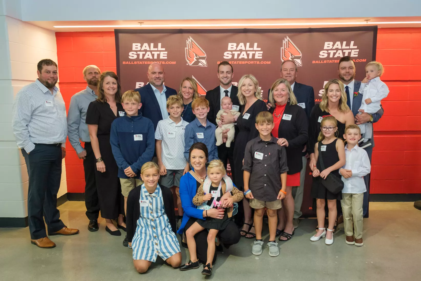The Ball State Athletic Hall of Fame induction ceremony and banquet takes place in Worthen Arena on October 4, 2024. Photo by Bobby Ellis/Ball State University