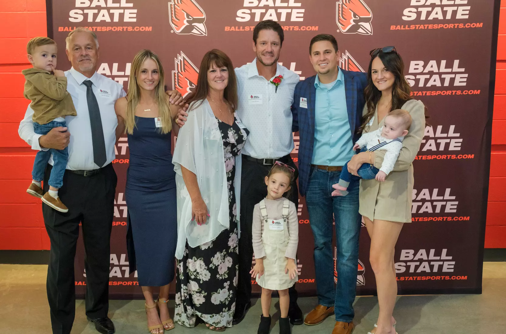 The Ball State Athletic Hall of Fame induction ceremony and banquet takes place in Worthen Arena on October 4, 2024. Photo by Bobby Ellis/Ball State University