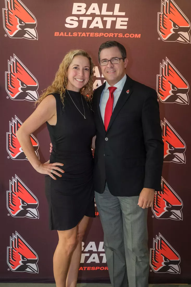 The Ball State Athletic Hall of Fame induction ceremony and banquet takes place in Worthen Arena on October 4, 2024. Photo by Bobby Ellis/Ball State University