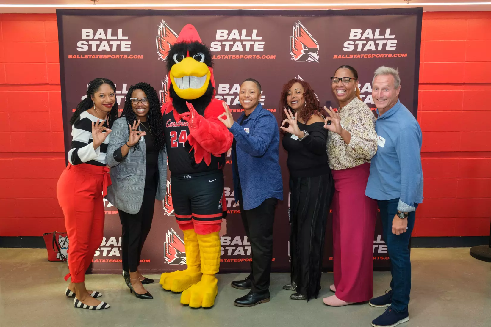 The Ball State Athletic Hall of Fame induction ceremony and banquet takes place in Worthen Arena on October 4, 2024. Photo by Bobby Ellis/Ball State University