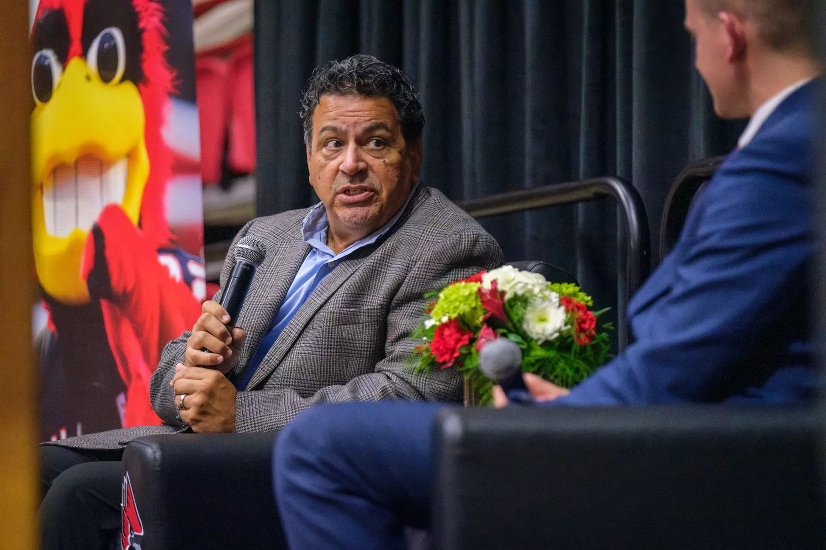 The Ball State Athletic Hall of Fame induction ceremony and banquet takes place in Worthen Arena on October 4, 2024. Photo by Bobby Ellis/Ball State University