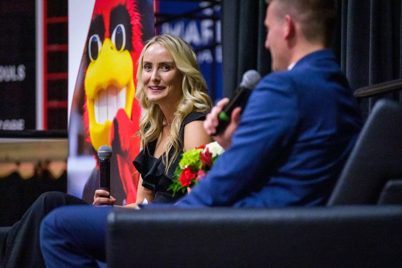 The Ball State Athletic Hall of Fame induction ceremony and banquet takes place in Worthen Arena on October 4, 2024. Photo by Bobby Ellis/Ball State University