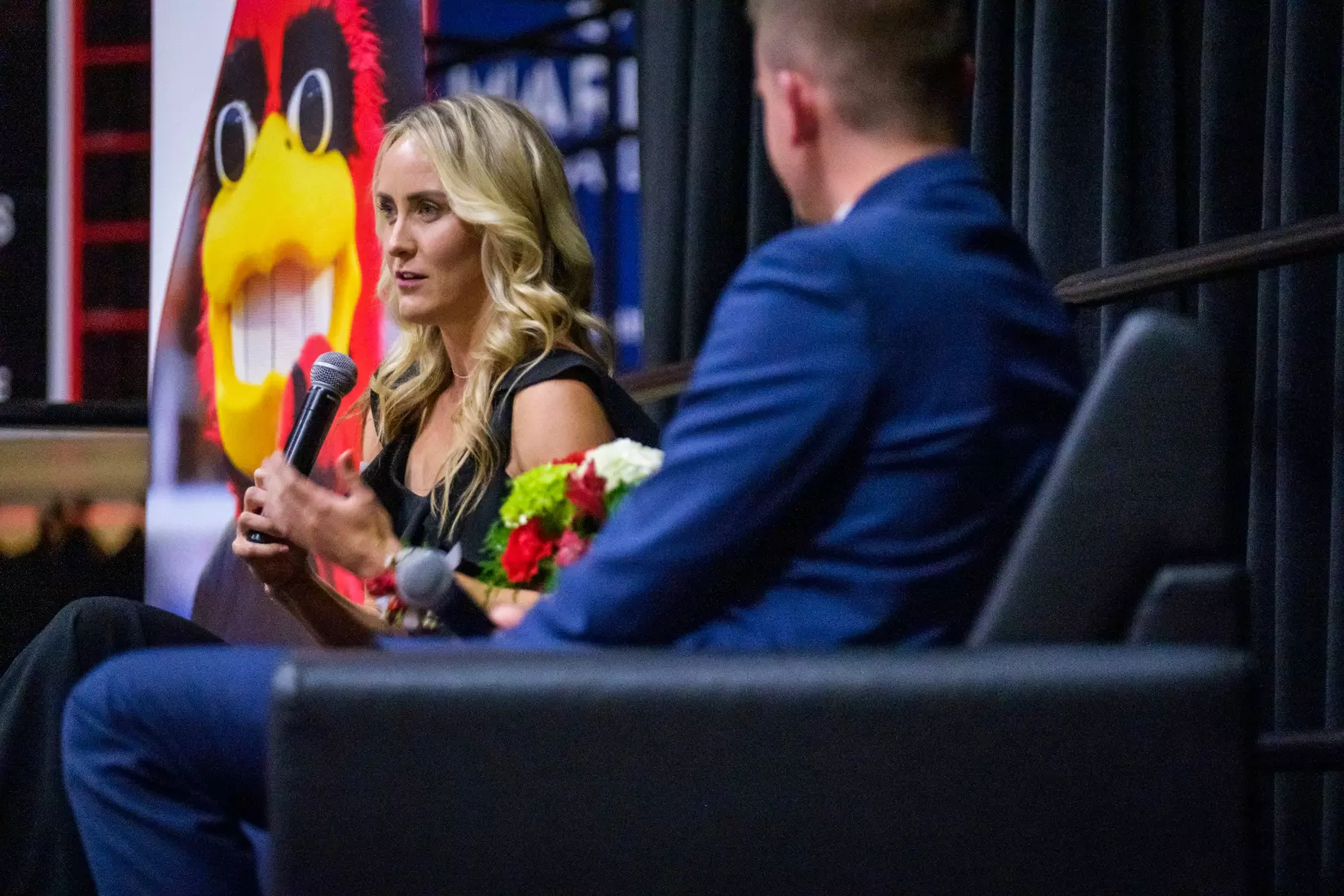 The Ball State Athletic Hall of Fame induction ceremony and banquet takes place in Worthen Arena on October 4, 2024. Photo by Bobby Ellis/Ball State University