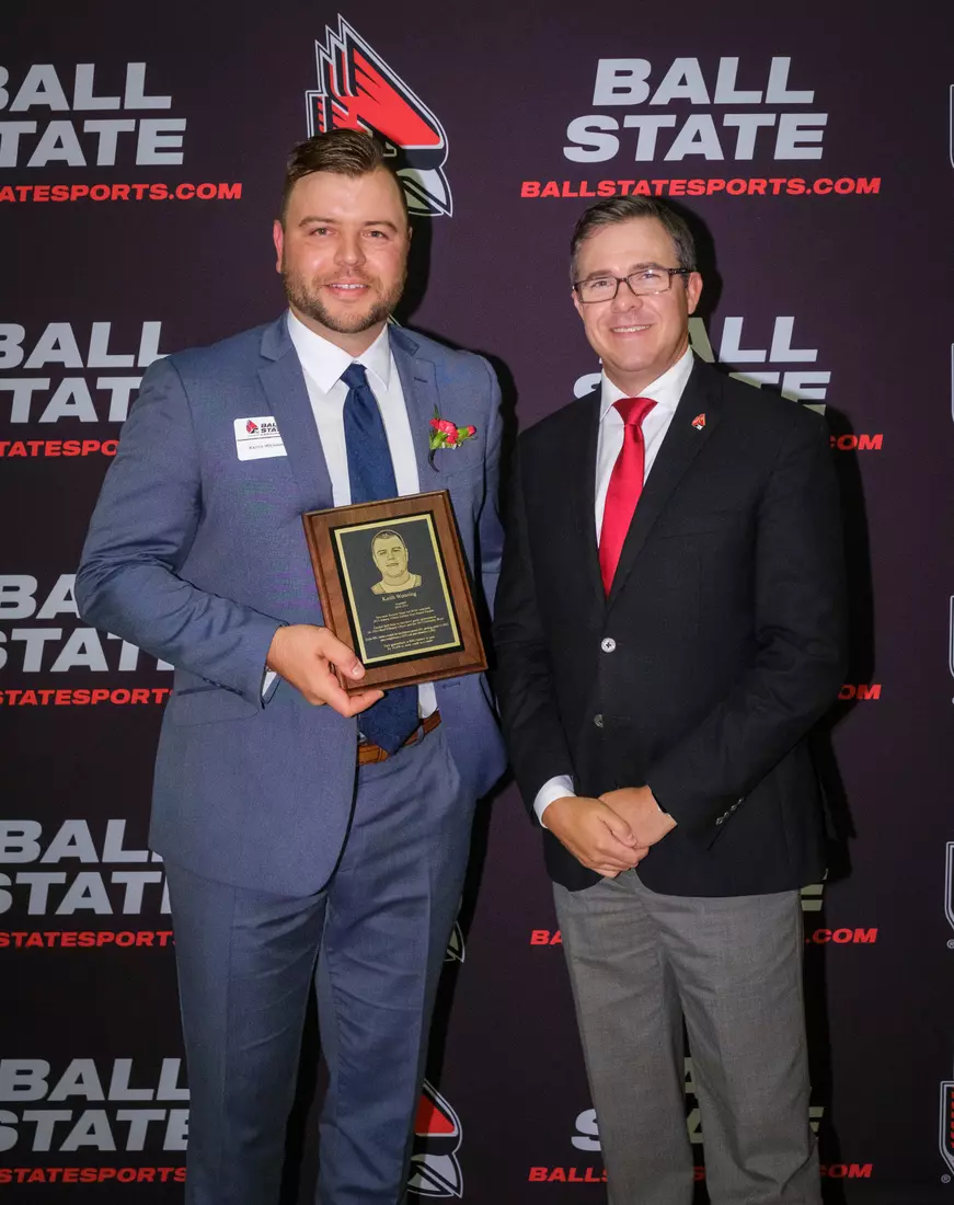 The Ball State Athletic Hall of Fame induction ceremony and banquet takes place in Worthen Arena on October 4, 2024. Photo by Bobby Ellis/Ball State University