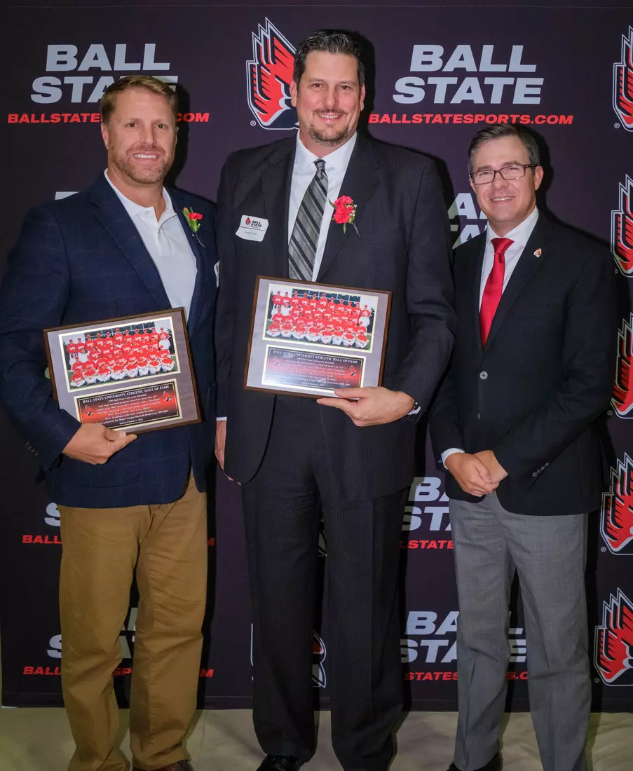 The Ball State Athletic Hall of Fame induction ceremony and banquet takes place in Worthen Arena on October 4, 2024. Photo by Bobby Ellis/Ball State University
