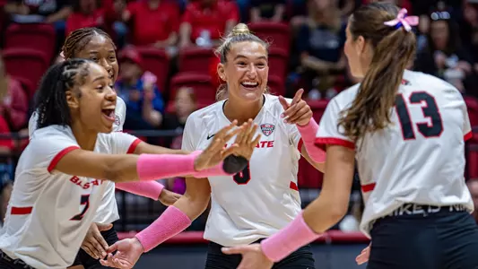 Women's Volleyball Celebration